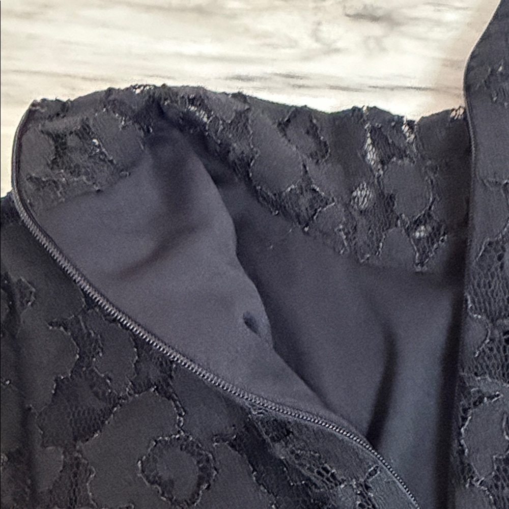 INC Elegant Black Lace Turtleneck Women's Top size XS - Picture 5 of 8